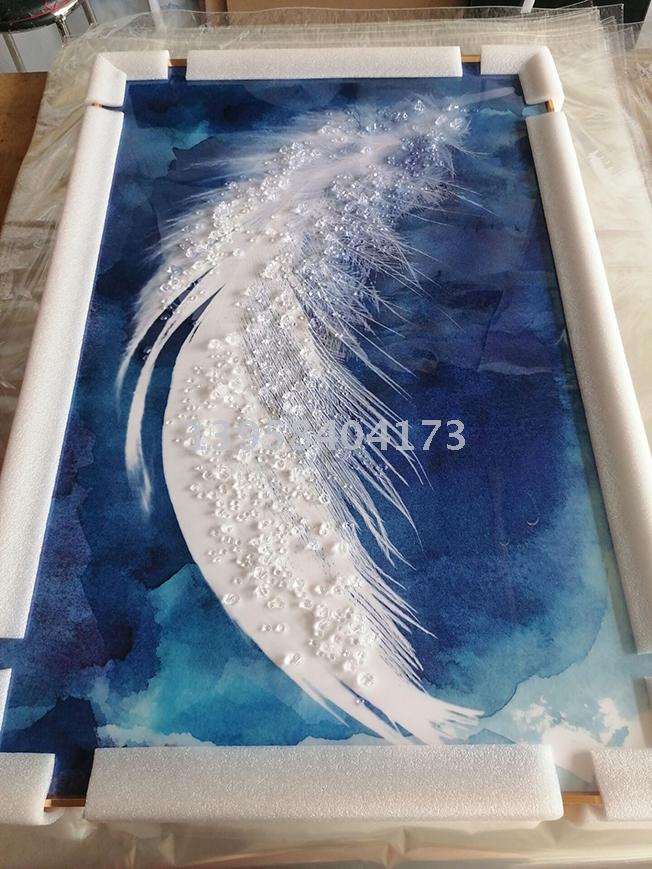 Export decoration crystal face paint crystal porcelain painting of aluminum alloy frame custom sizes to hang a picture Export decoration crystal face paint crystal porcelain painting of aluminum alloy frame custom sizes to hang a picture