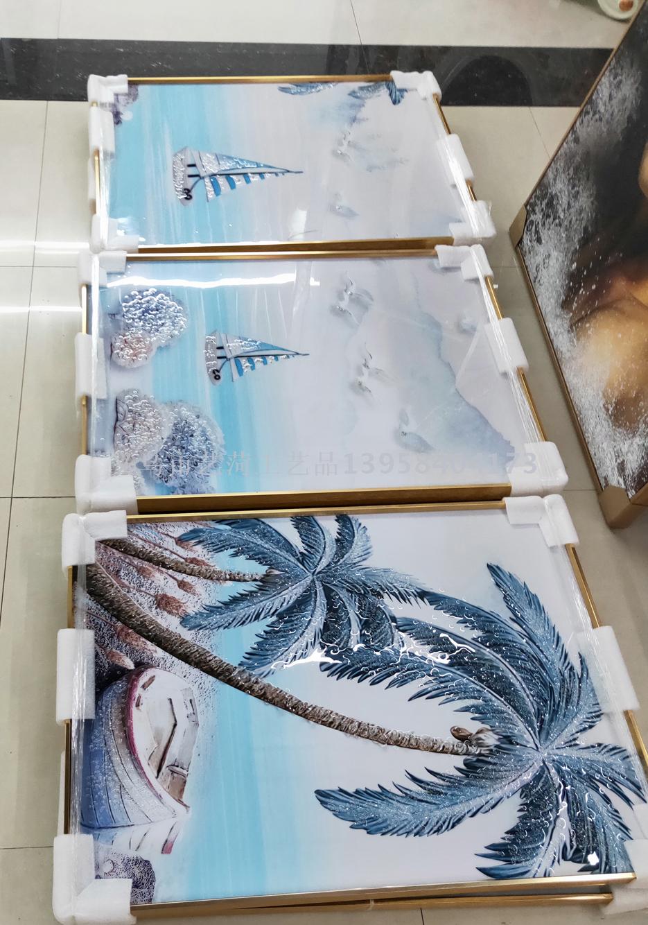 Export decoration crystal face paint crystal porcelain painting of aluminum alloy frame custom sizes to hang a picture Export decoration crystal face paint crystal porcelain painting of aluminum alloy frame custom sizes to hang a picture