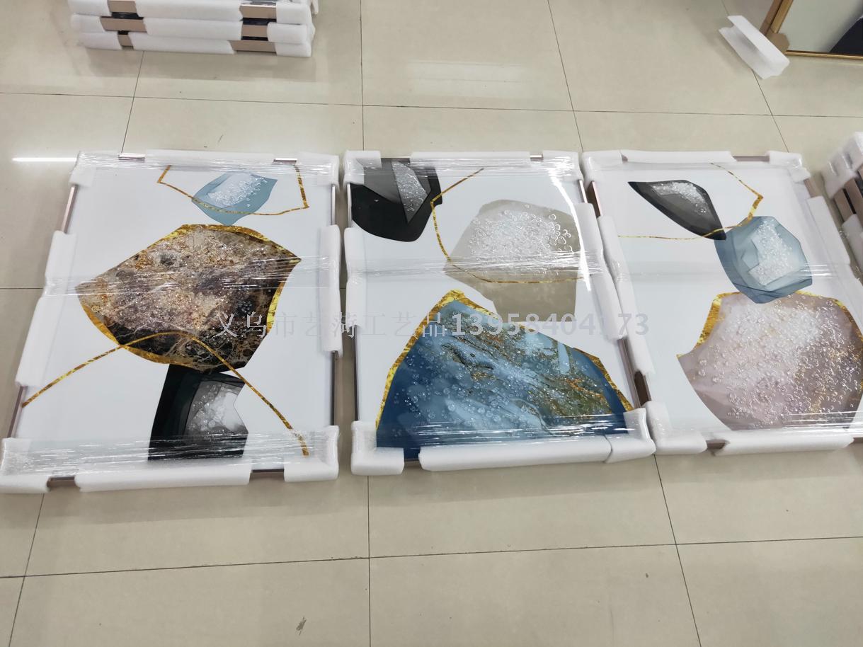 Export decoration crystal face paint crystal porcelain painting of aluminum alloy frame custom sizes to hang a picture Export decoration crystal face paint crystal porcelain painting of aluminum alloy frame custom sizes to hang a picture
