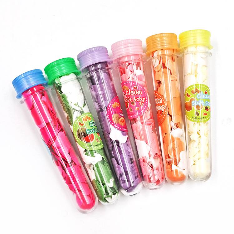 Disposable Travel & Outdoor Portable Mini Hand Washing Soap Sheet Soap Flake Bottle Handwashing Paper Test Tube Pattern Disposable Travel & Outdoor Portable Mini Hand Washing Soap Sheet Soap Flake Bottle Handwashing Paper Test Tube Pattern