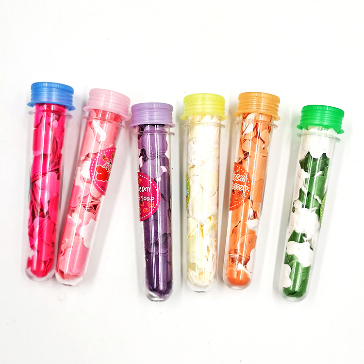 Disposable Travel & Outdoor Portable Mini Hand Washing Soap Sheet Soap Flake Bottle Handwashing Paper Test Tube Pattern Disposable Travel & Outdoor Portable Mini Hand Washing Soap Sheet Soap Flake Bottle Handwashing Paper Test Tube Pattern