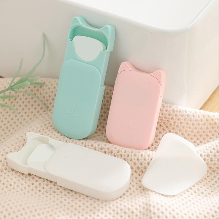 Soap Slice Travel Pack Disposable Hand Washing Tablets Portable Hotel Hotel Portable Mini Boxed Soap Flake
