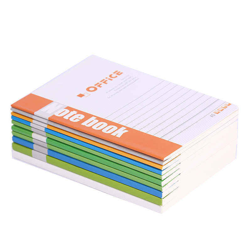 Factory Supply 32K Wireless Binding Work Manual A5 Light Beige Soft Copy Student Memo Notebook