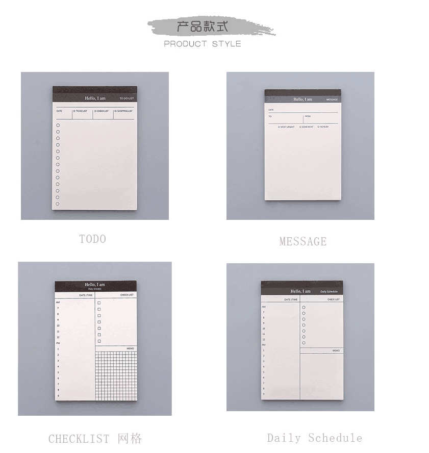 Japanese and Korean Business Daily Planner Notepad Tearable Notepad Office Desktop Schedule Book Memo Wholesale Japanese and Korean Business Daily Planner Notepad Tearable Notepad Office Desktop Schedule Book Memo Wholesale
