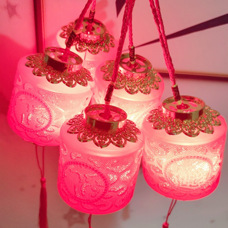 Retro Court Small Bell Pepper Children&#039;s Portable Palace Lantern Light-Emitting Toys Chinese New Year Decoration Stall Hot Selling Source of Goods