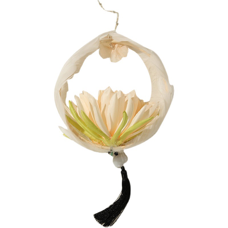 Flower round Bamboo Lamp GD Night Light Mid-Autumn Festival Chinese Clothing Dance Lotus Luminous Lantern Lotus Lantern