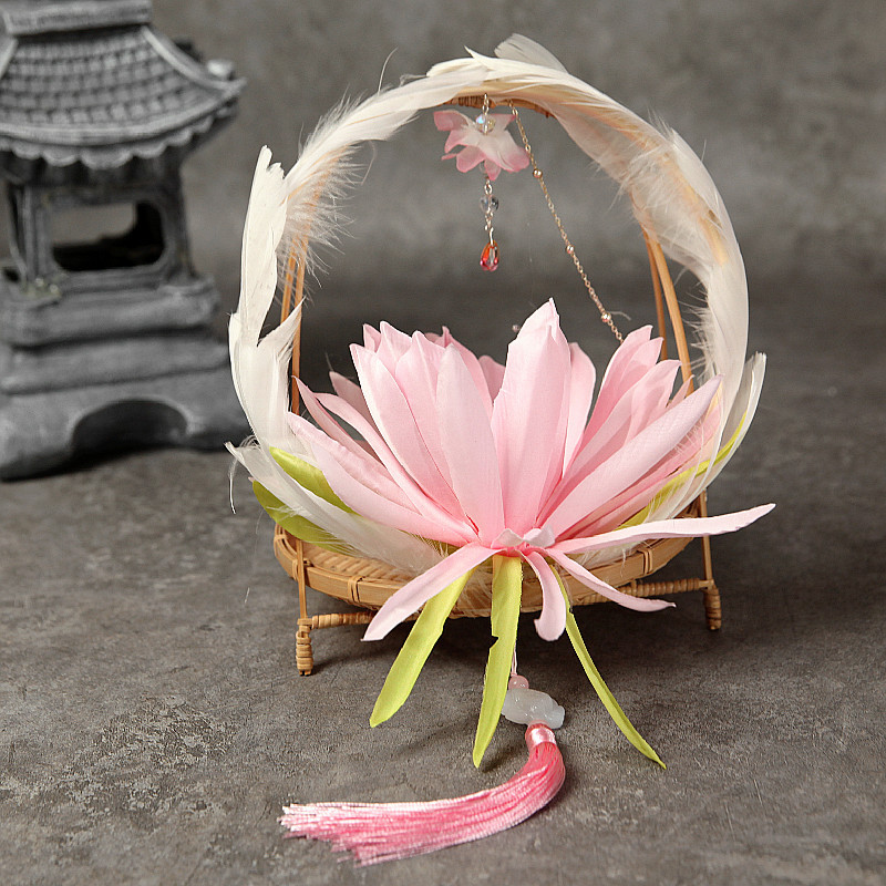 Flower round Bamboo Lamp GD Night Light Mid-Autumn Festival Chinese Clothing Dance Lotus Luminous Lantern Lotus Lantern