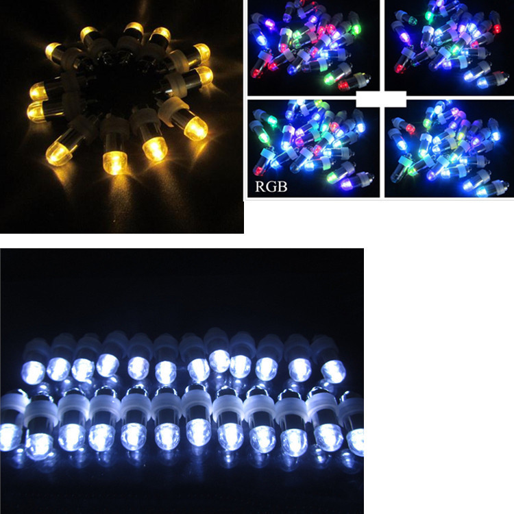Cross-Border Supply Led Balloon Lamp Bullet Ball Decorative Battery Light Bulb Chinese Lantern Wick
