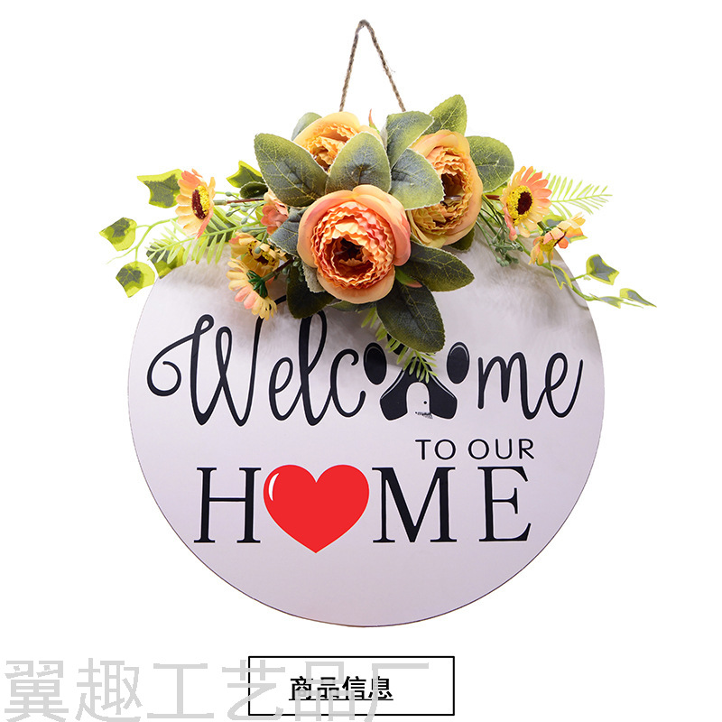 Welcome Wooden Doorplate Home Nordic Ins Home Decorations round Welcome Wooden Board Home Welcome Wooden Doorplate Home Nordic Ins Home Decorations round Welcome Wooden Board Home