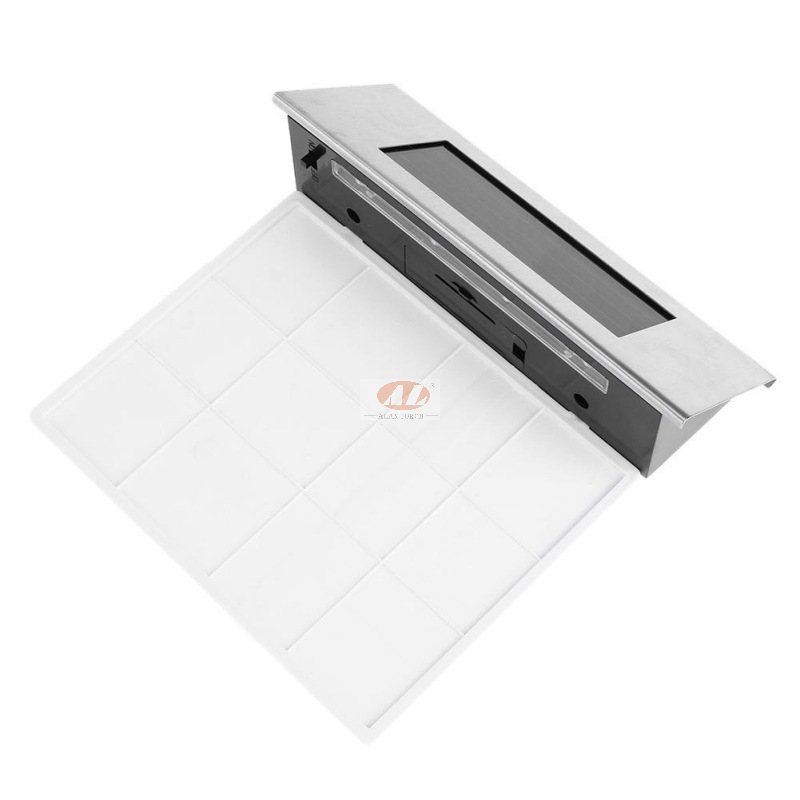 Solar LED Doorplate Lamp Outdoor Waterproof Stainless-Steel Lamps House Number Including Number and Letter Sticker Number Light
