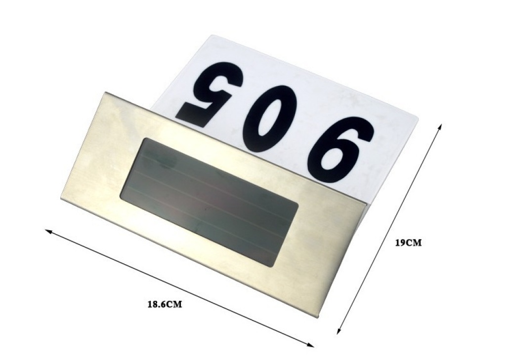 Solar LED Doorplate Lamp Outdoor Waterproof Stainless-Steel Lamps House Number Including Number and Letter Sticker Number Light Solar LED Doorplate Lamp Outdoor Waterproof Stainless-Steel Lamps House Number Including Number and Letter Sticker Number Light