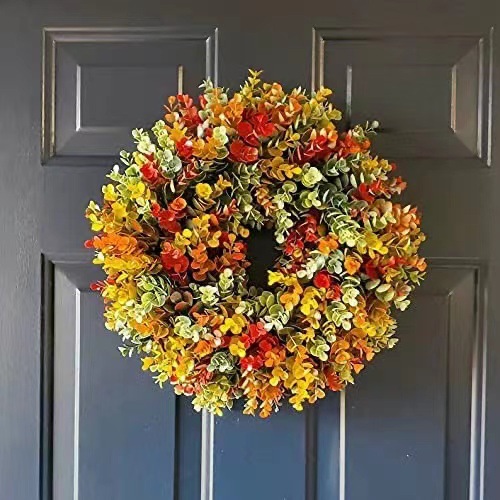 Autumn Harvest Doorplate Garland Thanksgiving Christmas Harvest Garland Decoration