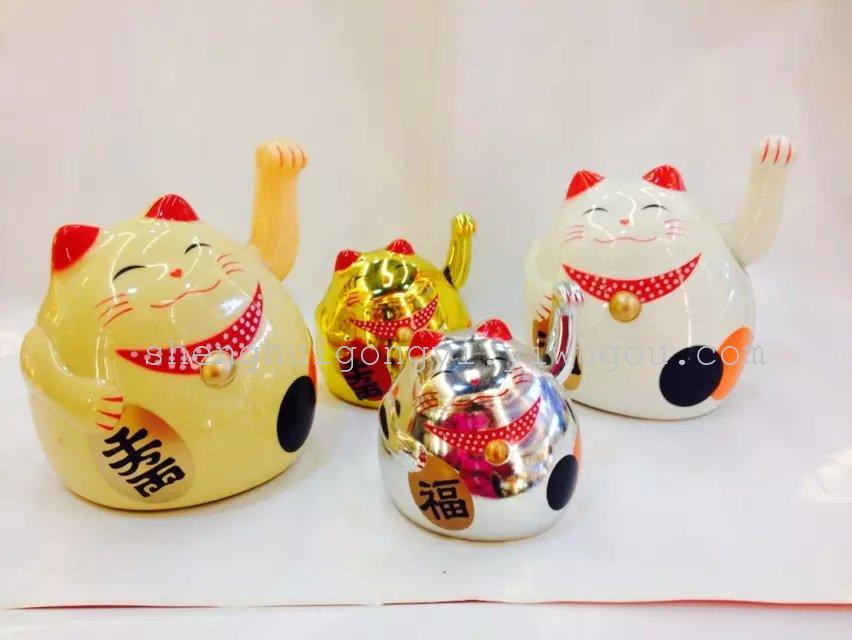 Lucky cat cat cat plastic electric hand waving Feng Shui Fortune Cat ornaments business gifts