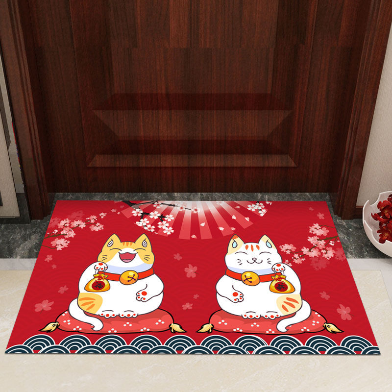 Fortune Cat Bathroom Non-Slip Floor Mat Home Door Mat Kitchen Carpet Bedroom Door Floor Mat Door Mat Fortune Cat Bathroom Non-Slip Floor Mat Home Door Mat Kitchen Carpet Bedroom Door Floor Mat Door Mat