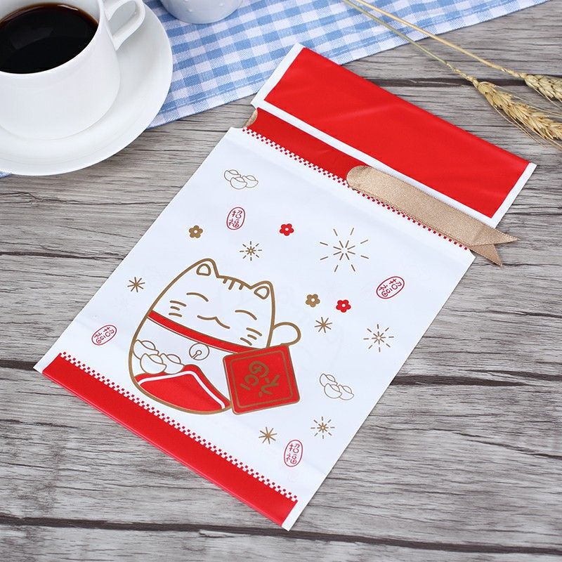 New Product Lucky Bag Drawstring Bag New Year Fortune Cat Japanese Creative Candy Gift Packaging Bag Plastic Bag 15*23.5 New Product Lucky Bag Drawstring Bag New Year Fortune Cat Japanese Creative Candy Gift Packaging Bag Plastic Bag 15*23.5