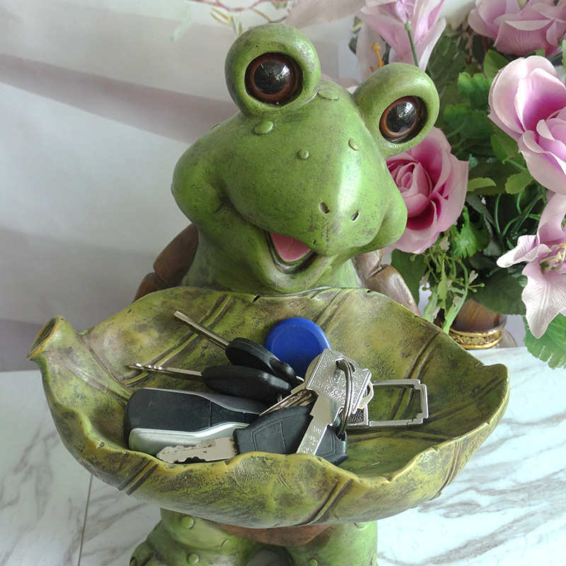 Fortune Cat Decoration Animal Resin Crafts European-Style Home Decoration Hallway Shoe Cabinet Key Storage Box