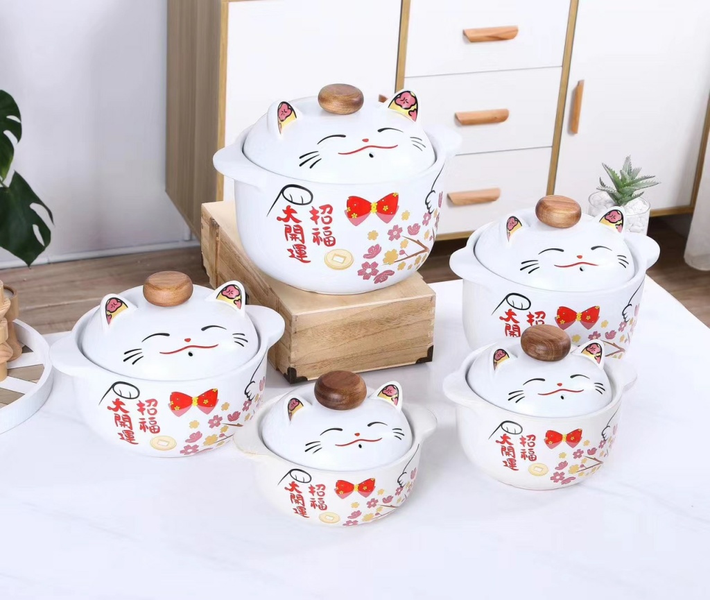 New Soup Pot Single Lucky Cat Fortune Rolling Series Ceramic 8 Soup Pot Single Color Box Packaging Wedding Favors New Soup Pot Single Lucky Cat Fortune Rolling Series Ceramic 8 Soup Pot Single Color Box Packaging Wedding Favors