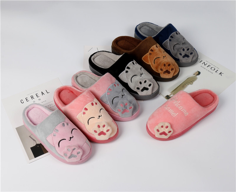 New fortune Cat home cotton slippers cartoon indoor slippers boutique
