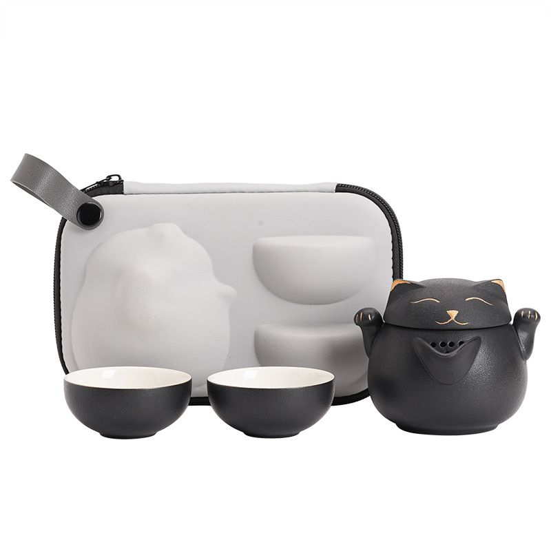 Gift Gift for Traveling Tea Set for Fortune Cat Enterprise Gift Gift Box for MidAutumn Festival Opening Gift
