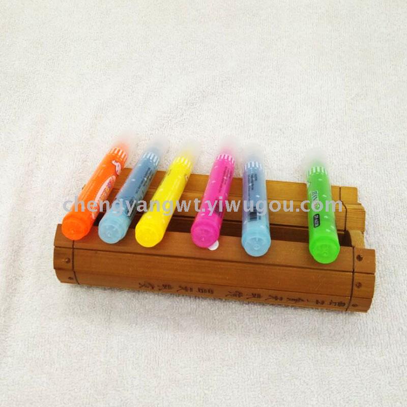 Arrow 6218 Fluorescent pen 4 PVC bag Marking list dividing data highlighter