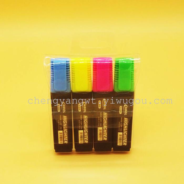 Drake N-206 4 PVC fluorescent pen bag labeled fluorescent pen trade list Drake N-206 4 PVC fluorescent pen bag labeled fluorescent pen trade list
