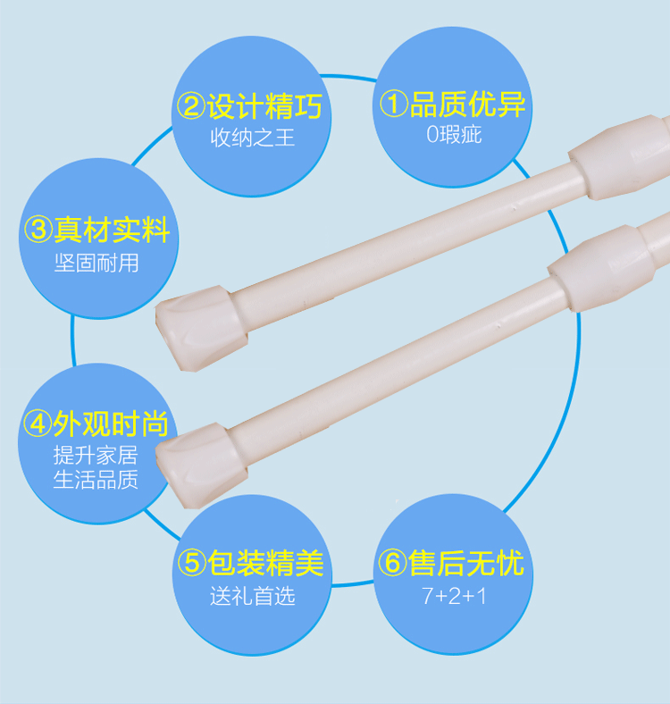Manufacturer direct aluminum sale alloy small fine rod bath curtain rod