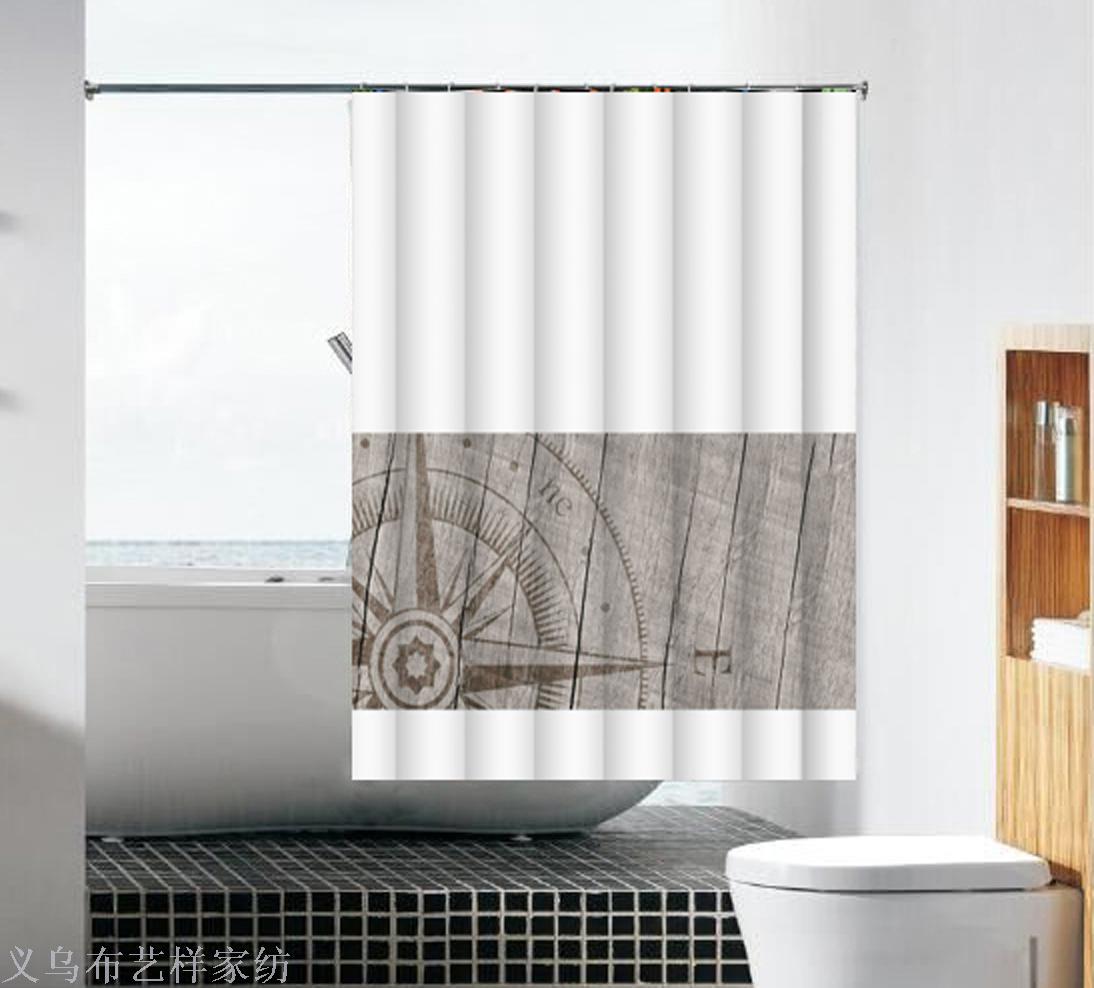 Factory direct sales of the bath curtain printing curtains wholesale stock wholesale Factory direct sales of the bath curtain printing curtains wholesale stock wholesale