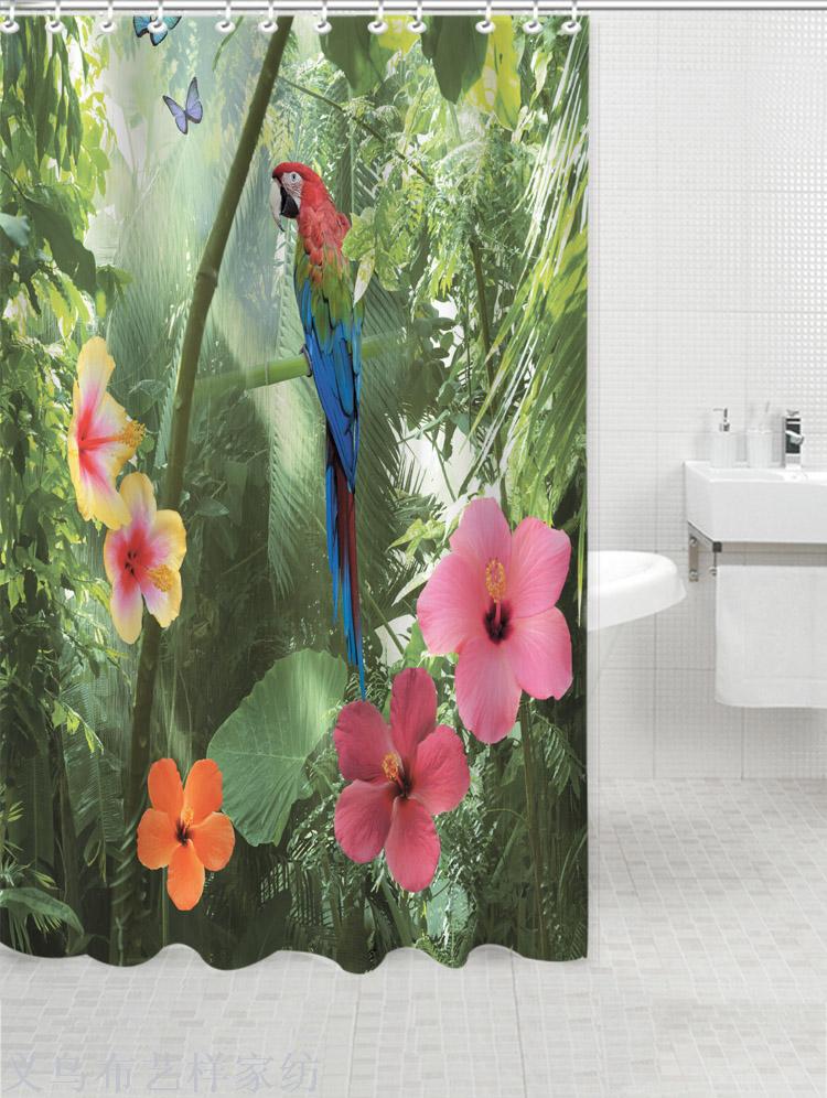 Factory direct sales of the bath curtain printing curtains wholesale stock wholesale Factory direct sales of the bath curtain printing curtains wholesale stock wholesale