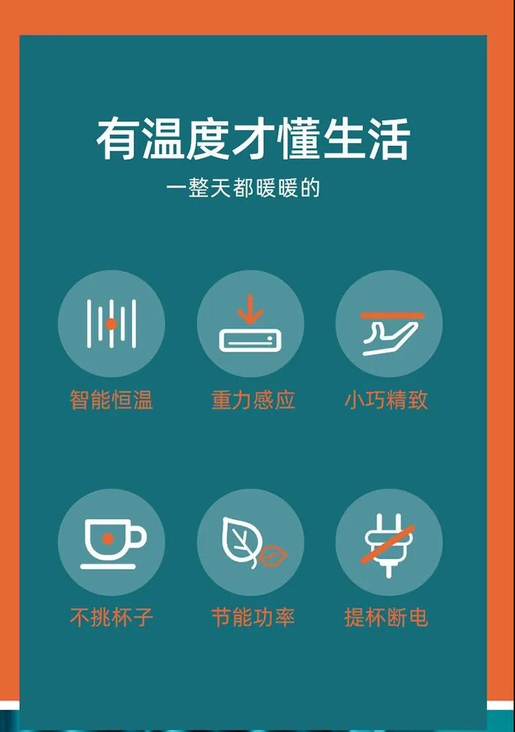 Temperature Cup Heating Coaster Automatic Insulation Heating Coaster Intelligent Constant Temperature Water Cup Mat