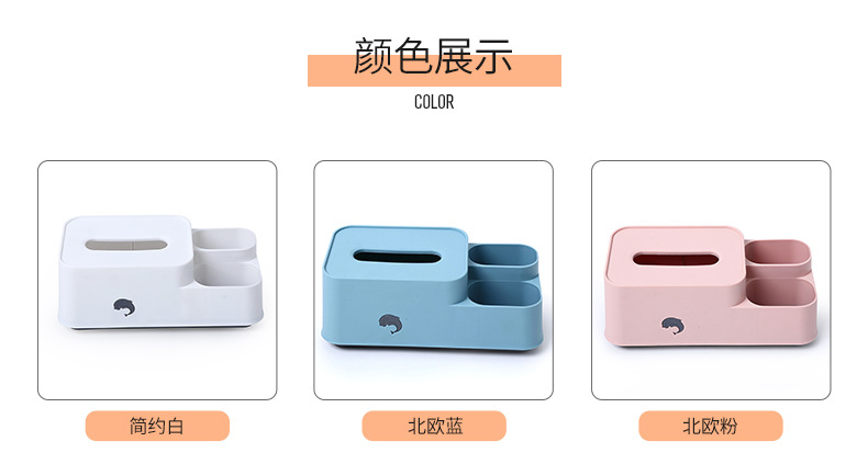 Hot style desktop Tissue box European -style desktop storage box bedroom table finishing box Tissue box