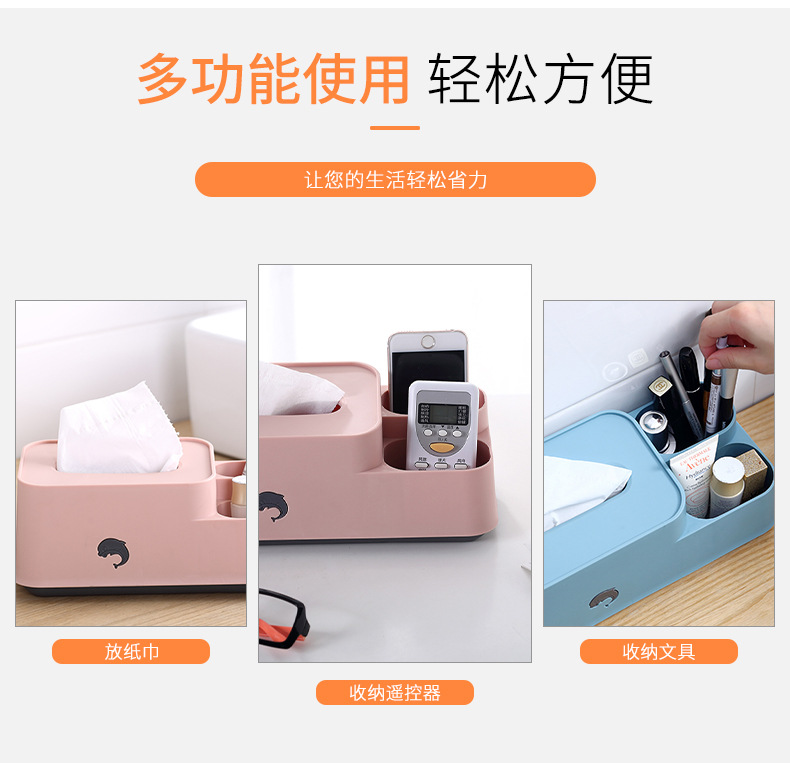 Hot style desktop Tissue box European -style desktop storage box bedroom table finishing box Tissue box