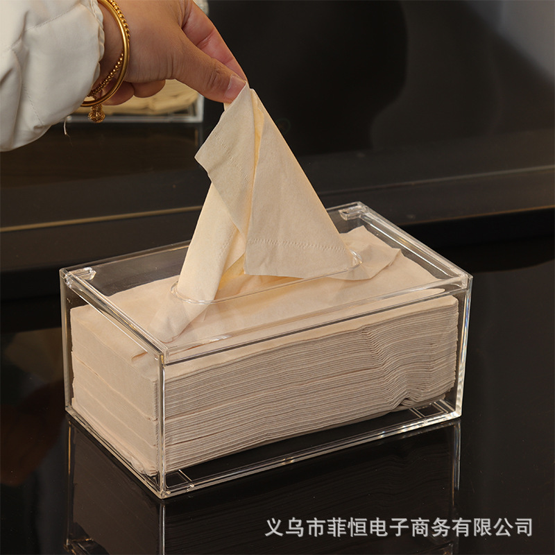 Transparent Acrylic Tissue Box European Creative Tissue Box Clamshell Car Tissue Box in Stock Wholesale Transparent Acrylic Tissue Box European Creative Tissue Box Clamshell Car Tissue Box in Stock Wholesale