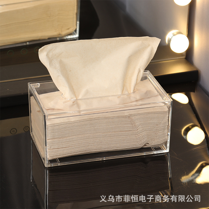 Transparent Acrylic Tissue Box European Creative Tissue Box Clamshell Car Tissue Box in Stock Wholesale Transparent Acrylic Tissue Box European Creative Tissue Box Clamshell Car Tissue Box in Stock Wholesale