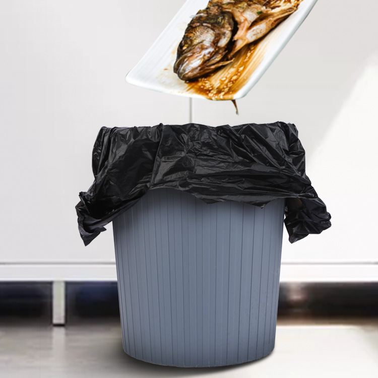 Portable Thickened Black Garbage Bag Disposable Vest-Style Daily Plastic Bag Color Large and Small Size Hotel Wholesale