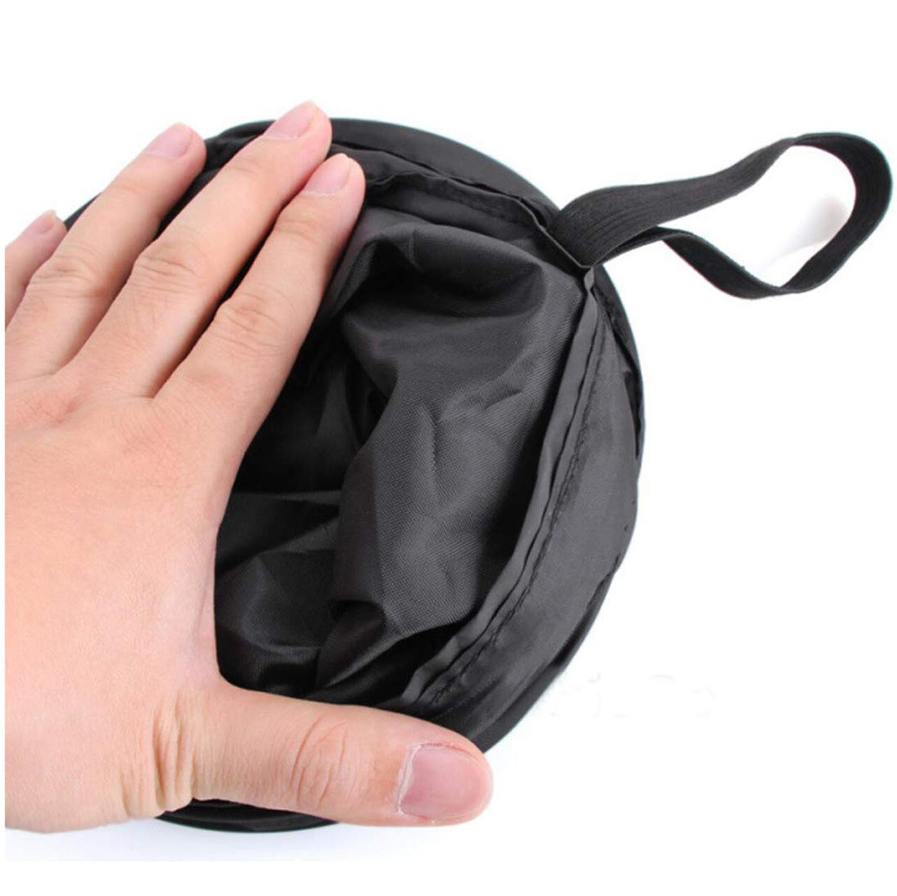 Foldable MultiFunctional Hanging Car Garbage Can Car Storage Bucket Car Seat Back Storage Bag Trash Can