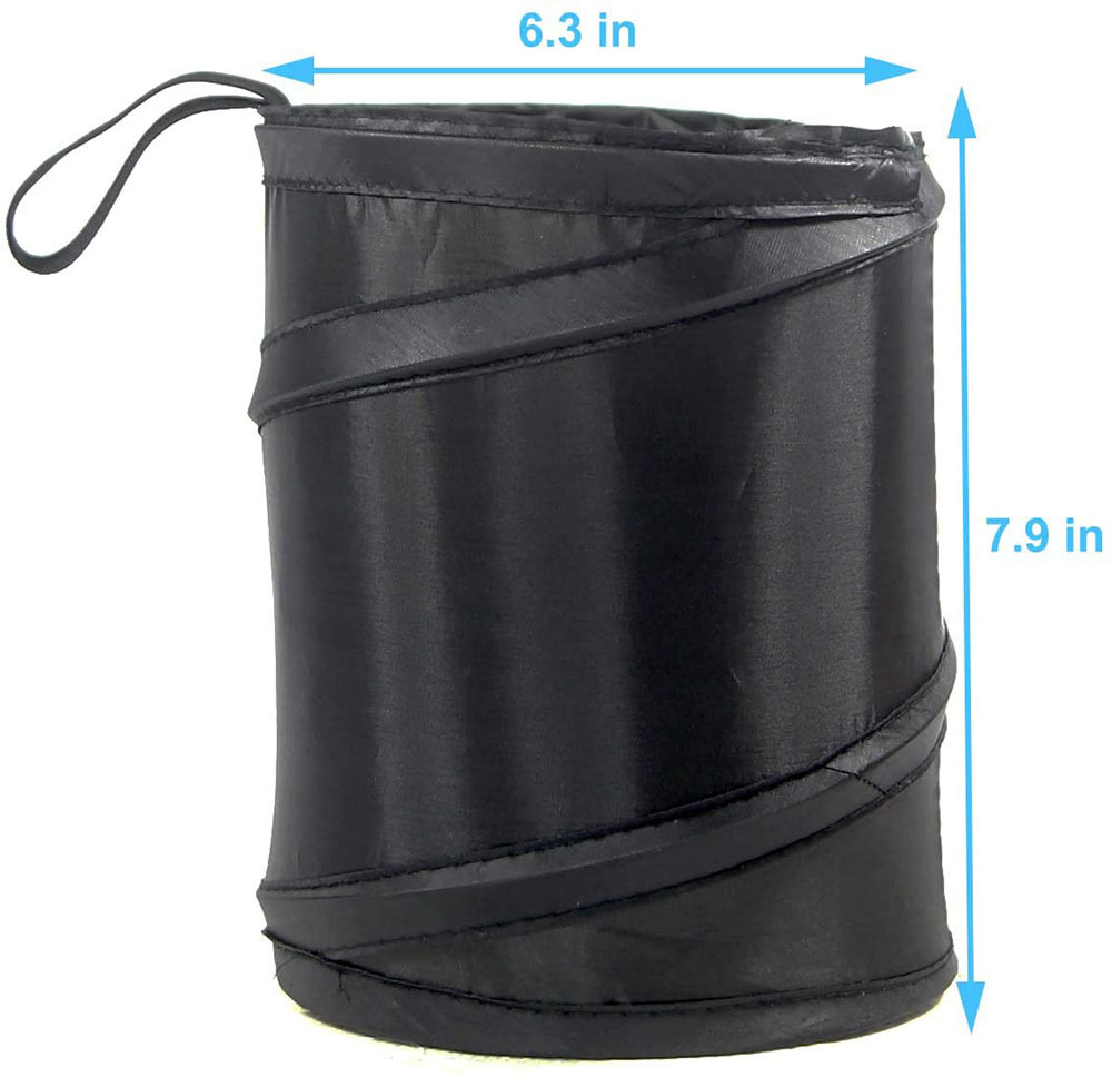 Foldable MultiFunctional Hanging Car Garbage Can Car Storage Bucket Car Seat Back Storage Bag Trash Can