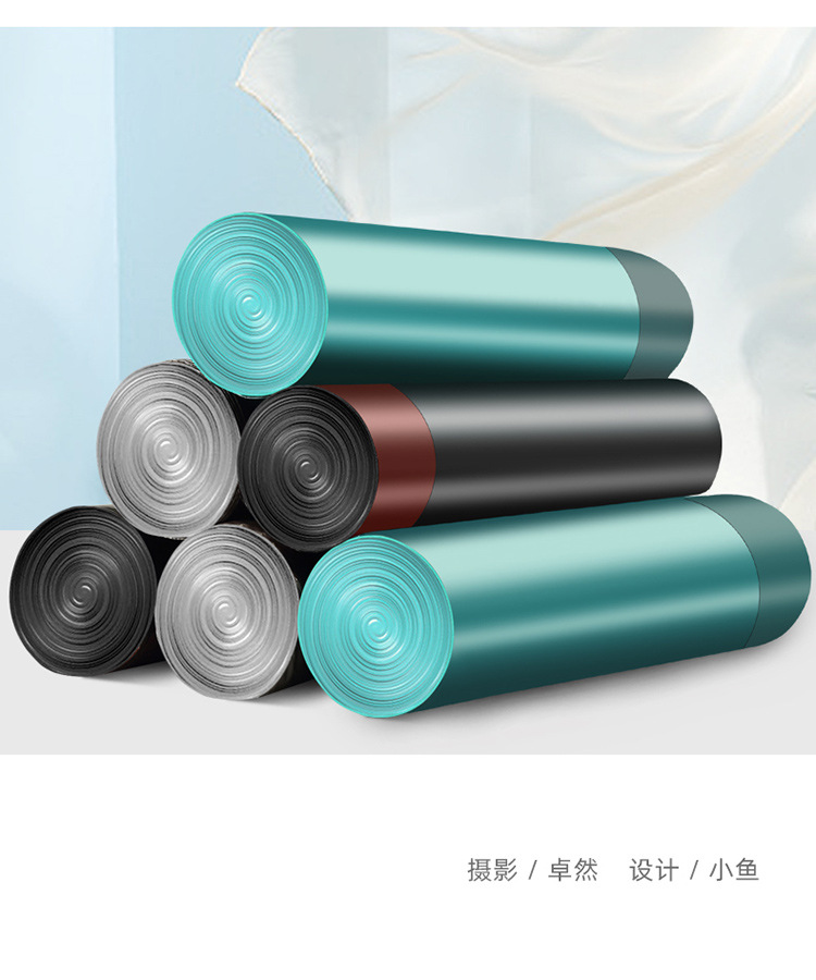Automatic Closing rope Garbage bag Household Kitchen portable ening black large affordable Plastic bag Automatic Closing rope Garbage bag Household Kitchen portable ening black large affordable Plastic bag