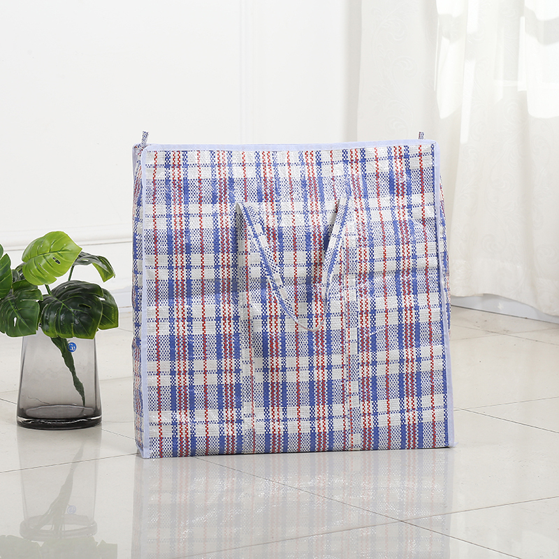 95G Single-Sided Adhesive Plaid Woven Bag Non-Woven Bag Pp Woven Bag Packing Bag Luggage Bag Moving Bag Garbage Bag
