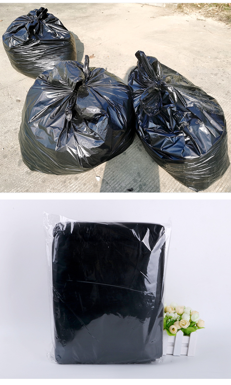 Black Thickening plus Size Garbage Bag Sanitation Property Street Hotel Disposable Large Plastic Garbage Bag Black Thickening plus Size Garbage Bag Sanitation Property Street Hotel Disposable Large Plastic Garbage Bag