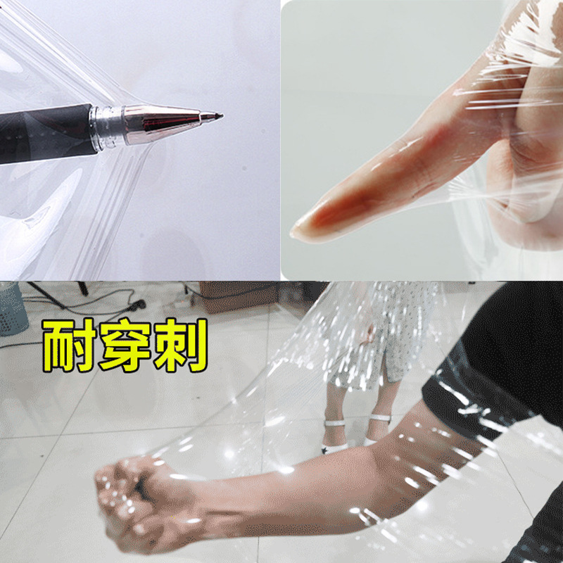 Film Transparent Width 50cm Plastic Film Packaging Industrial Protection Packaging Paraderm Large Roll Plastic Wrap