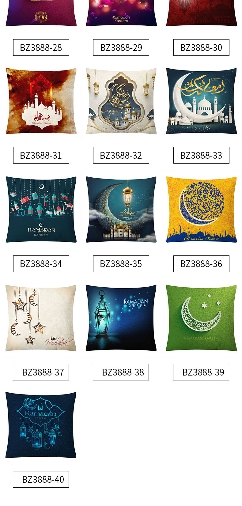 Muslim Pillow Cover Simple Ramadan Eid Al-Fitr Dark Blue Moon Starlight Digital Printed Pillowcase Pillow Cover Muslim Pillow Cover Simple Ramadan Eid Al-Fitr Dark Blue Moon Starlight Digital Printed Pillowcase Pillow Cover