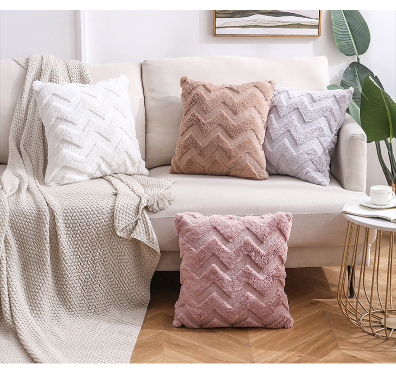 Cross-Border Amazon Plush Pillow Ins Nordic Double-Sided Plush Home Sofa Cushion Cover Office Cushion Cover Cross-Border Amazon Plush Pillow Ins Nordic Double-Sided Plush Home Sofa Cushion Cover Office Cushion Cover