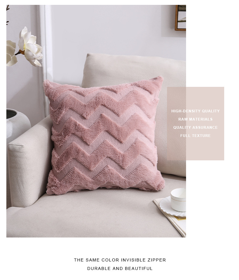 Cross-Border Amazon Plush Pillow Ins Nordic Double-Sided Plush Home Sofa Cushion Cover Office Cushion Cover Cross-Border Amazon Plush Pillow Ins Nordic Double-Sided Plush Home Sofa Cushion Cover Office Cushion Cover