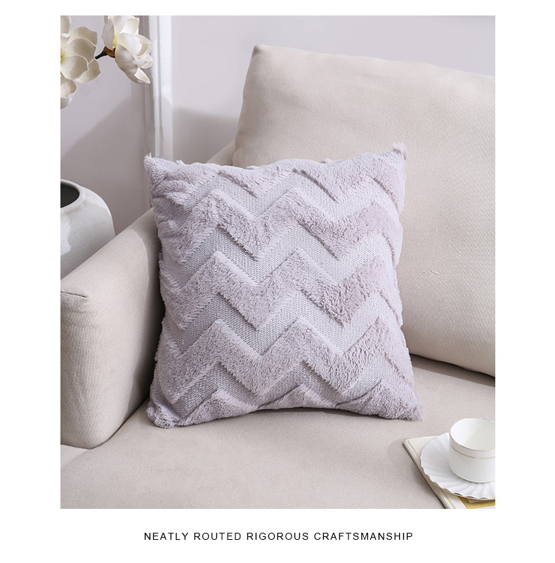Cross-Border Amazon Plush Pillow Ins Nordic Double-Sided Plush Home Sofa Cushion Cover Office Cushion Cover Cross-Border Amazon Plush Pillow Ins Nordic Double-Sided Plush Home Sofa Cushion Cover Office Cushion Cover