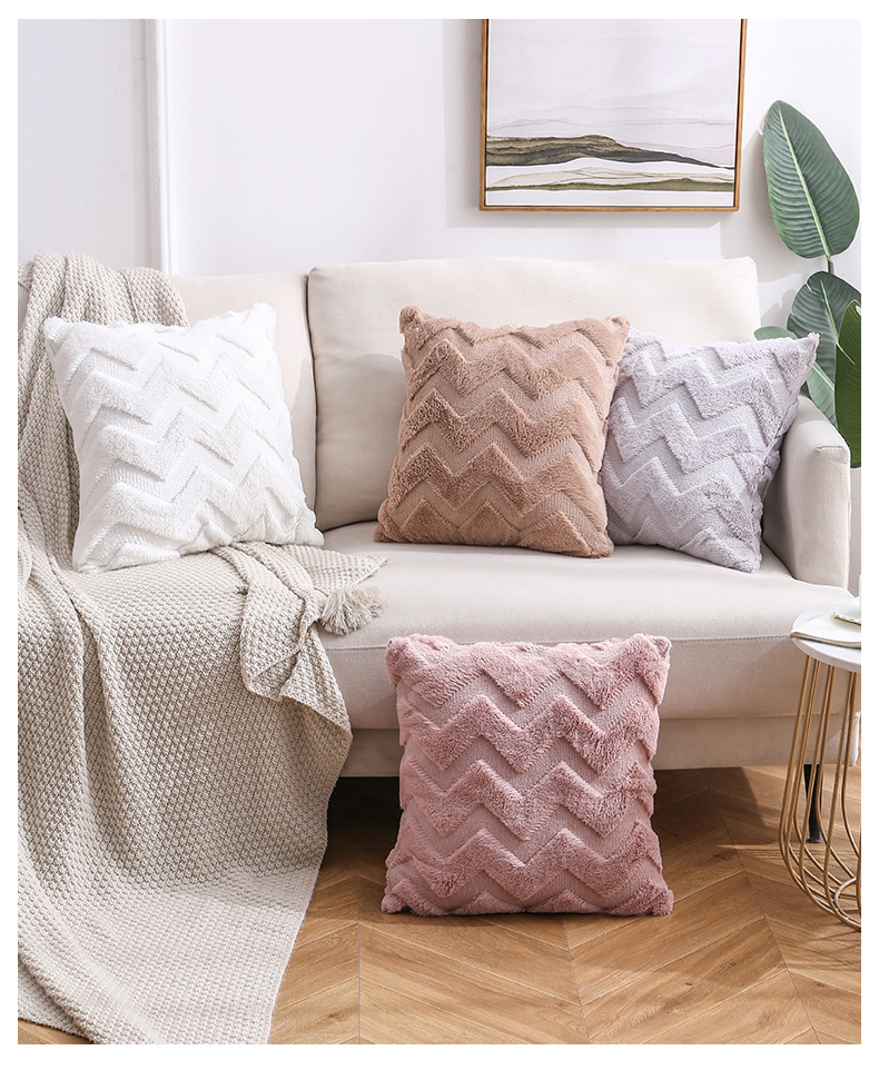 Cross-Border Amazon Plush Pillow Ins Nordic Double-Sided Plush Home Sofa Cushion Cover Office Cushion Cover Cross-Border Amazon Plush Pillow Ins Nordic Double-Sided Plush Home Sofa Cushion Cover Office Cushion Cover