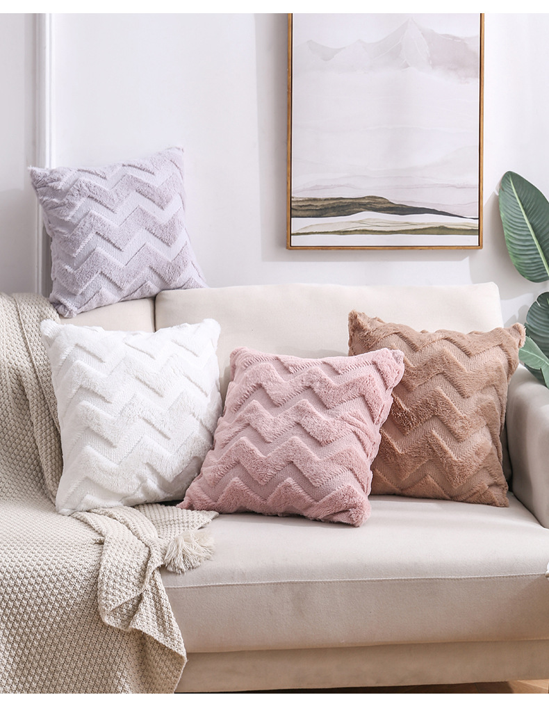 Cross-Border Amazon Plush Pillow Ins Nordic Double-Sided Plush Home Sofa Cushion Cover Office Cushion Cover Cross-Border Amazon Plush Pillow Ins Nordic Double-Sided Plush Home Sofa Cushion Cover Office Cushion Cover