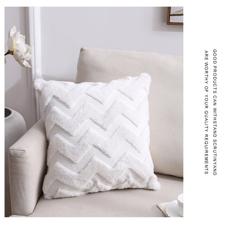 Cross-Border Amazon Plush Pillow Ins Nordic Double-Sided Plush Home Sofa Cushion Cover Office Cushion Cover Cross-Border Amazon Plush Pillow Ins Nordic Double-Sided Plush Home Sofa Cushion Cover Office Cushion Cover