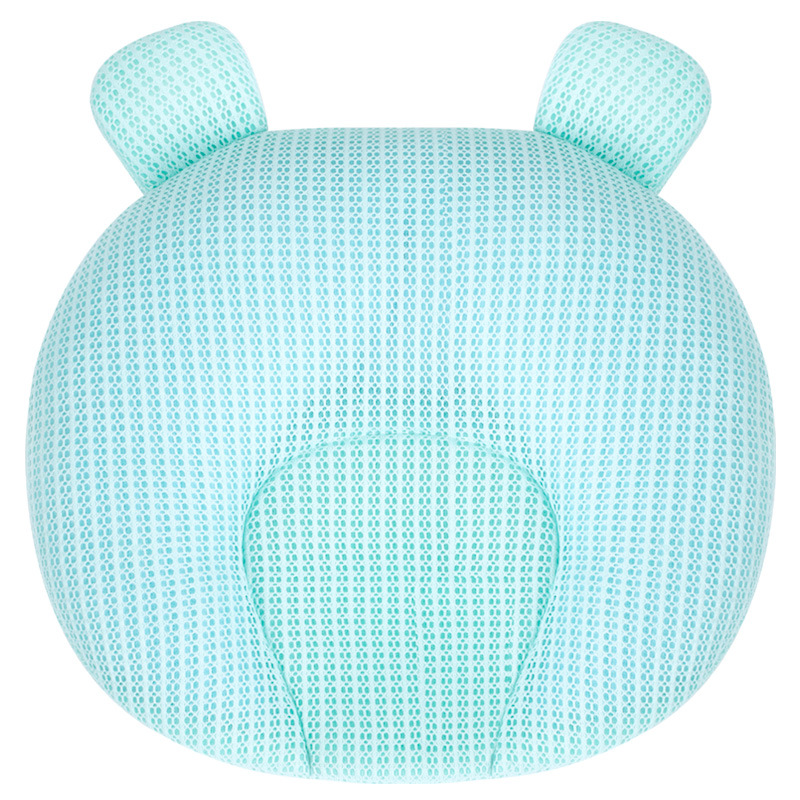 Baby Pillow Newborn 0-1 Years Old Baby Supplies Anti-Deviation Head Latex Baby Pillow Color Cotton Pillow Wholesale