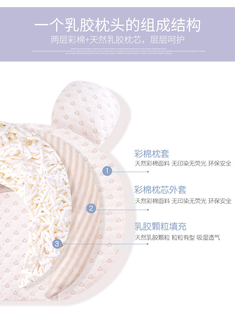 Baby Pillow Newborn 0-1 Years Old Baby Supplies Anti-Deviation Head Latex Baby Pillow Color Cotton Pillow Wholesale Baby Pillow Newborn 0-1 Years Old Baby Supplies Anti-Deviation Head Latex Baby Pillow Color Cotton Pillow Wholesale