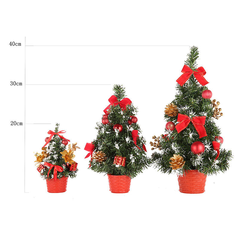 Christmas Tree Decoration DIY Christmas Tree Mini Artificial Tree Christmas Decorations Family Christmas Gift 20cm